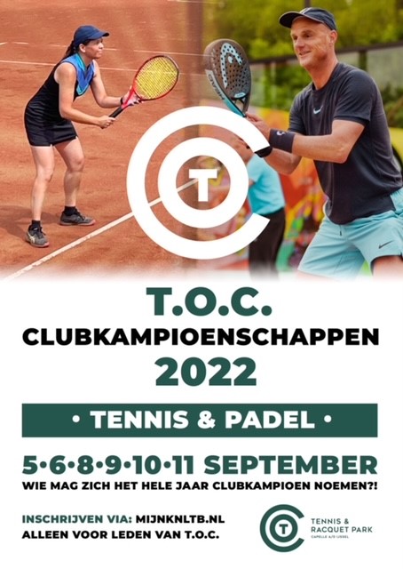 Lees meer over het artikel TOC Clubkampioenschappen Tennis&Padel